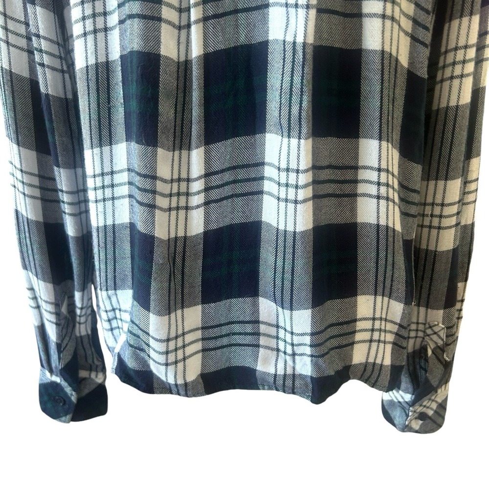 Rails Dylan Plaid Button Shirt Medium Blue Grunge Indie Western Retro Y2k 90s - Picture 5 of 13